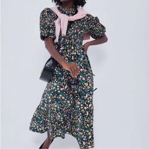 Hyacinth House Samantha Floral Midi Dress XL